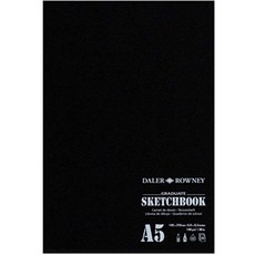 DALER ROWNEY 졸업생 그리기에 이상적인 스테이플 형 노트북 14.8 x 21cm 형식 140g / m2 미세 입자 용, 단일옵션