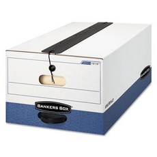 FELLOWES Manufacturing 12112 Liberty Plus Storage Box Legal String/Button White/Blue 12/Carton, 1개, White - 리버티스트링