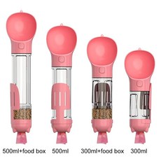 휴대용 강아지 고양이 물병 누수 방지 물 디스펜서 야외 애완 동, 4.Pink, 1개