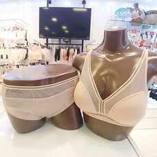 [자키 JOCKEY] 발런스 탑 브라 쿨라인 풀커버 노와이어 팬티 세트 JBR SK-WH-MT-BK