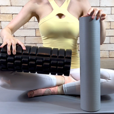 헬스앤핏불 EVA 폼롤러 요가 필라테스 마사지 스트레칭 운동 폼플러 폼블러 돌기, 로즈핑크, 1개
