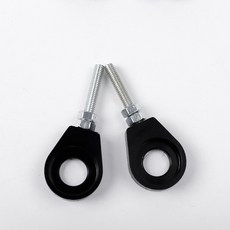 알루미늄 체인 텐셔너 조절기 오토바이 스쿠터 뒷바퀴 차축 구멍 110cc 125cc 140cc 더트 바이크 피트 ATV 12mm 또는 15mm, [03] Black M12, 3) Black M12, 1개