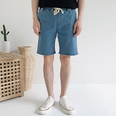 남자연청반바지