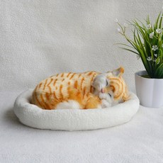 숨쉬는 진짜같은 잠자는 고양이 봉제 장난감 모델 시뮬레이션 인형 새끼 냥이 동물 장식품 8종 모음, 카피캣 호흡기개