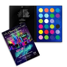루드 시티 네온 라이트 피그먼트 아이쉐도우 팔레트 RUDE City of Neon Lights 24 Vibrant Pigment Eyeshadow Palette, 단일상품, 단일상품