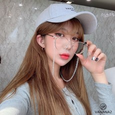 스타일자키 남여공용 반투명 우드 포인트 안경줄