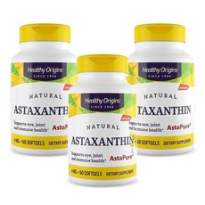 헬시 오리진스 아스타잔틴 4mg, 3개, 60정