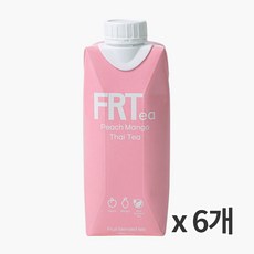 프루티 피치 망고 타이티 330ml 6개묶음, 6개