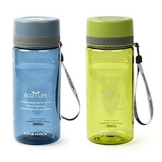 락앤락 비스프리 투톤 스파우트 물병 2종 세트, 블루, 그린, 600ml, 1개
