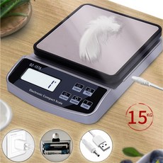 전자동커피머신 15kg/1g 전자 저울 디지털 주방 Usb 충전 방수 가정용 커피 5kg/0.5g, 02 5KG 0.5G