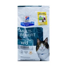 힐스 캣 고양이 처방사료 wd w/d 1.5kg, 1개
