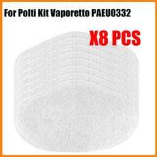 진공 청소기용 걸레 걸레 폴티 키트 Vaporetto PAEU0332 스팀 청소기 극세사 걸레 천 교체 세척 걸레 8, 1개