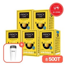 남양에프엔비 프렌치카페 커피믹스 100Tx5+프렌치텀블러, 단일상품/단일상품, 100개입