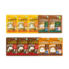 아이배냇 베베 처음먹는 순한덮밥소스 10개세트 12개월부터, 1세트, 소불고기3개+새우달걀3개+짜장2개+카레2개, 500g