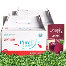 퓨어미그대로 NFC 착즙 100% 제주 레드비트즙 60포, 3kg, 2박스, 3L