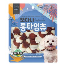 또다나 롱타임츄 오래먹는 개껌 강아지간식 16P, 1팩, 200g, 오리맛 - 우리소우피껌