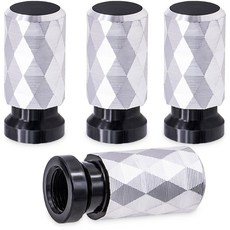 MEAJU 4PCS 스파이크 형상 타이어 밸브 스템 캡 알루미늄 합금 휠 자동차 SUV 트럭 자전거 오토바이 자전거용 범용 방진 방수 에어캡(블루), 4 pcs, M14 - Red