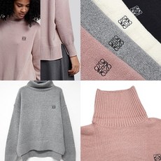 비글즈옴므 자수로고 터틀넥니트 4color