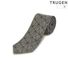 트루젠 트루젠 기하학 사선 패턴 폴 오버 JQD 넥타이_GRAY-JAC_TG7F9-MAN610