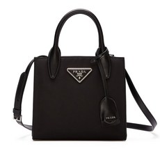 프라다 플라크 나일론 미니 토트백 1BA298 2DLN F0002 BLACK