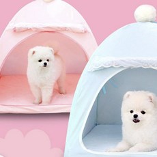 커버분리보온원목강아지집