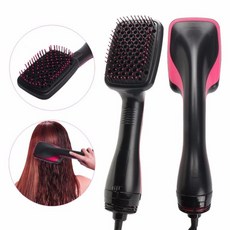 2 In 1 회전 브러시 뜨거운 공기 Styler 빗 컬링 아이언 롤 스타일링 헤어 드라이어 Volumizer 불어 Straig, 01 CHINA_01 no box_03 UK
