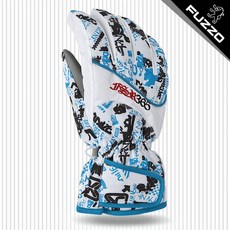 푸조 보드/스키 장갑 (FZ1002) 화이트블루_쿠, 화이트블루