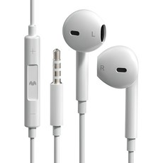 GOOSPERY 立體開放式有線耳機 3.5mm, 白色, 單品
