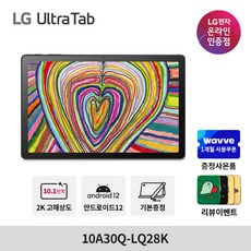 LG 울트라탭 10A30Q-LQ28K 2K 고해상도 슬림베젤 SSD128GB 스피커 태블릿 PC