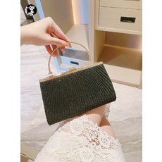 스팽글 큐빅 신부 이브닝 클러치 핸드백 드레스 전통의상 가방