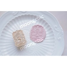 실링왁스 고양이 회전목마 인장 다꾸 사각, 1개, 여름 야옹