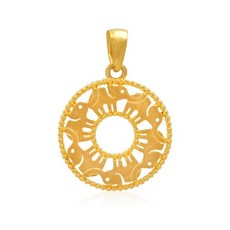 코끼리24k금팬던트