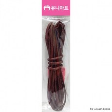 [1+1] 1000 4mm 진갈색 칼라지끈, 2개
