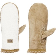UGG 여성용 UGGFluff 가리비 장갑 정품 가죽 쉘