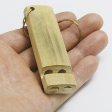 대나무 휘파람 천연 수제 대나무로 만든 장난감 감압악기 폐 훈련 대나무 마디 배움새 신호, 색깔4, 1개