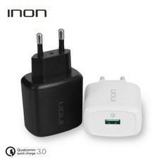 기타 바보사랑[아이논]아이논 퀵차지3.0 1포트 USB 고속충전기 IN-UC110, 화이트(WH), 화이트(WH)