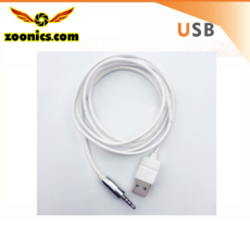 주닉스 LW-7 3.5mm usb 2.0 AUX 오디오 컨버터 케이블 1M, 1개