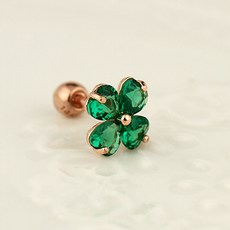 14k네잎클로버귀걸이