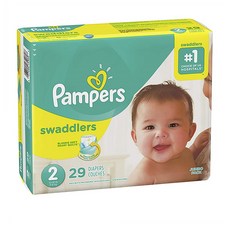 팸퍼스 Pampers Swaddlers 스와들러 베이비 밴드 기저귀 2단계 29개입 밴드형, 1개