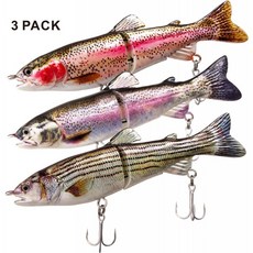 ods lure 낚시 루어 키트 (고음 후크 포함) 5”글라이드 베이트베이스 메기 파이크 머 스키 송어 용 스윔 베이트 미끼
