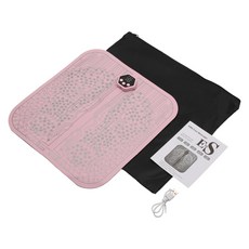 휴대용 EMS 풋 마사지 패드 스마트 펄스 침술 USB 충전 용 전기 전기, 분홍색, 지퍼 백 포장