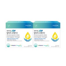 엔바이탈 식물성 알티지 오메가3 520mg X 60캡슐 2박스, 옵션선택, 색상:단일상품