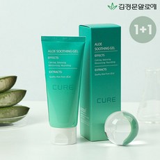 김정문알로에 큐어 수딩젤, 100ml, 2개