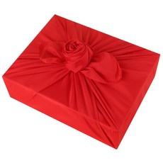 정담은보자기 폰지 보자기 87x87cm 명절 예단 선물 답례품 포장, 1장, 홍색