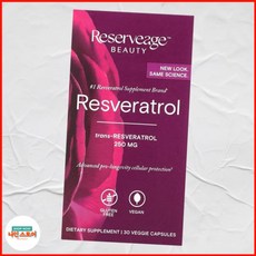 레저베이지 티 레스베라트롤 250mg 30개 비건 캡슐, 1개