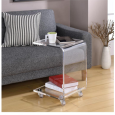 세룬 아크릴 투명 테이블 미니 쇼파 탁자 작은책상, I W300xL350xH560mm 이동식 중형