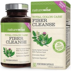 NatureWise 네이쳐와이즈 피버 클렌즈 Fiber Cleanse 60캡슐, 상세내용 참조, 1개