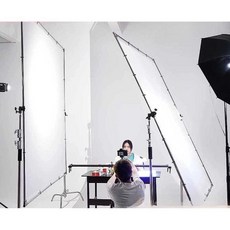 스튜디오 스크린 광고 촬영 촬영용품 조명 이동 사진, 1개, 대형스크린2.5x3.6m+3.3m브래킷x2