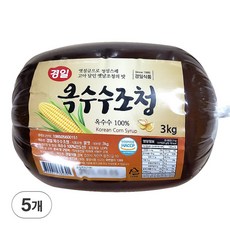 경일식품 옥수수 조청 물엿 황물엿 동글봉지형, 5개, 3kg