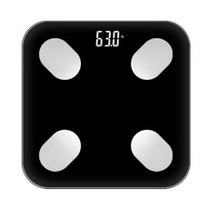 스마트 체중계! Hot Mini Smart Weighting Scale Body Weight Scale Premium Bathroom Electronic Measure Fat Mi Floor Scale Cloud Storage pk xiaomi, Black 193_OneSize, 상세페이지 참조
